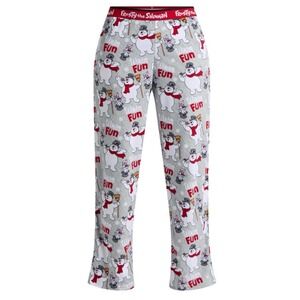 Frosty The Snowman Women's Soft Plush Pajama Sleep Pant Size‎ Large